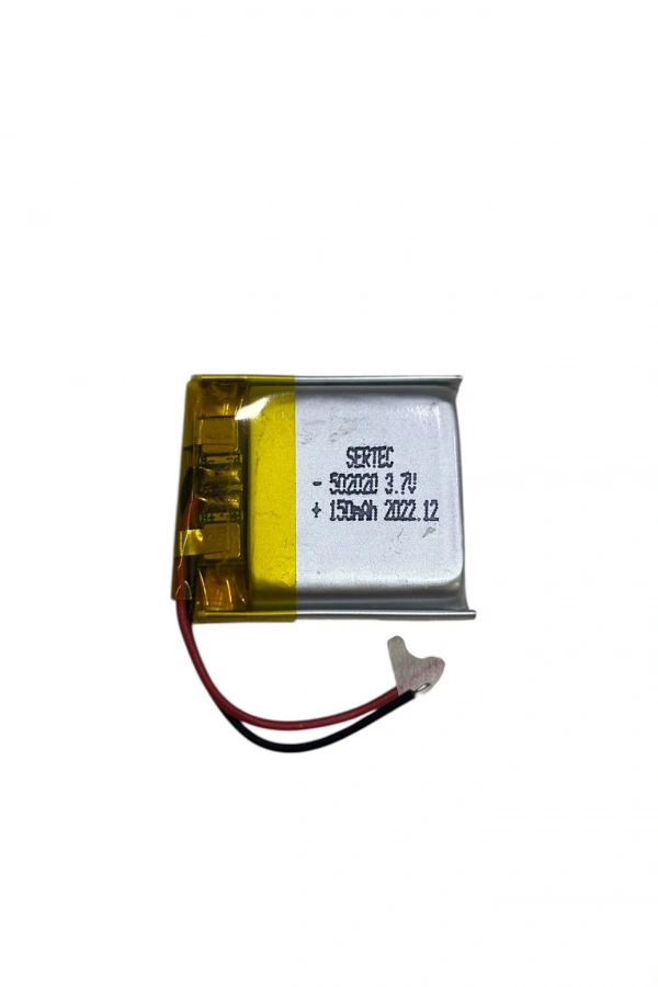 Sertec 502020 3.7V 150mAh Li-Polymer Pil (Devreli/1.5A)