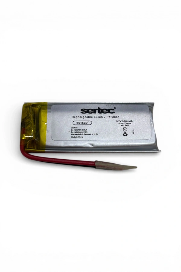 Sertec 601539 3.7V 300 MAh Li-Polymer Pil (Devreli/1.5A)