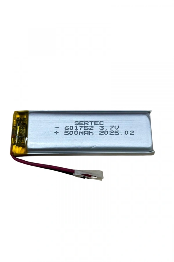 Sertec 601752 3.7V 500 MAh Li-Polymer Pil (Devreli/1.5A)