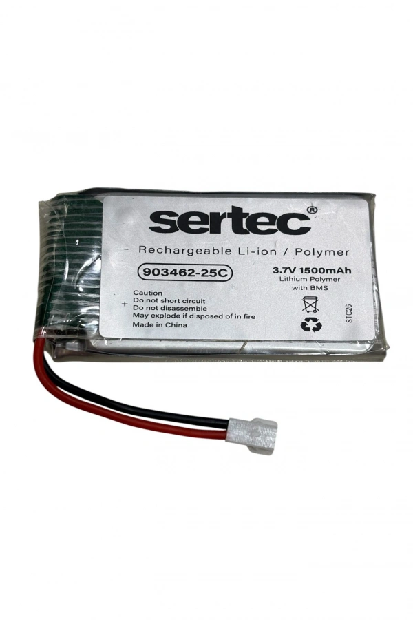 Sertec / 903462 / 3,7V - 1500mAh. - 25C  BEYAZ SOKET