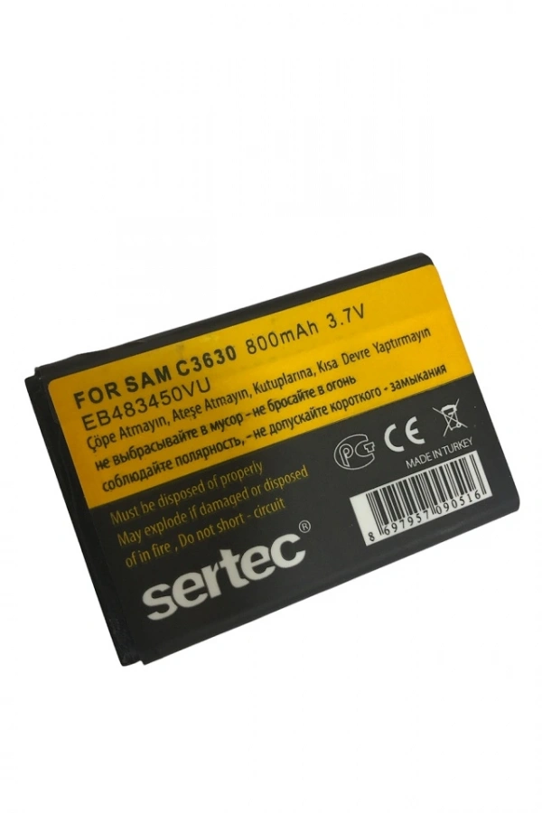SERTEC - Samsung C3630 uyumlu Batarya