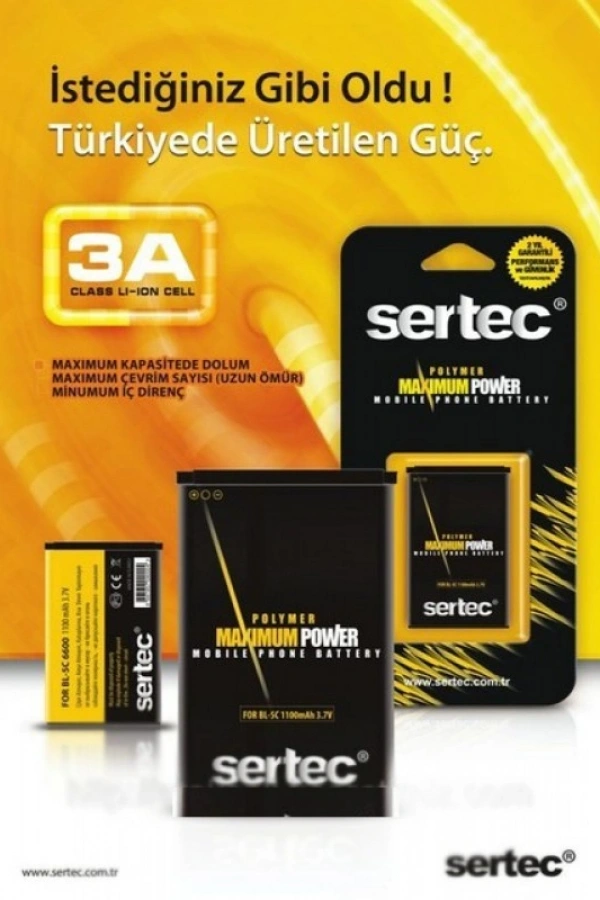 SERTEC - Samsung E598/M3510 Uyumlu Batarya