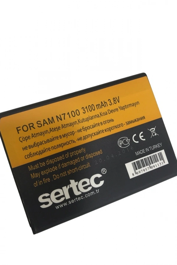 SERTEC - Samsung GALAXY NOTE 2 / N7100 Uyumlu Batarya
