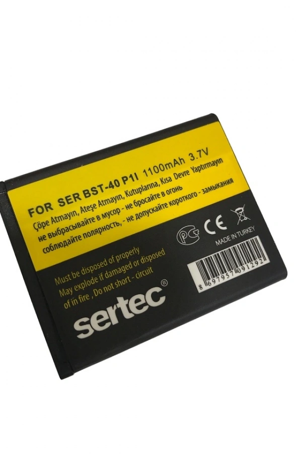 SERTEC - SONY / ERİCSON  SR-BST-40 / P1 I Uyumlu Batarya