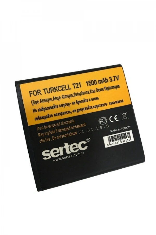 SERTEC - Turkcell T-21 Uyumlu Batarya