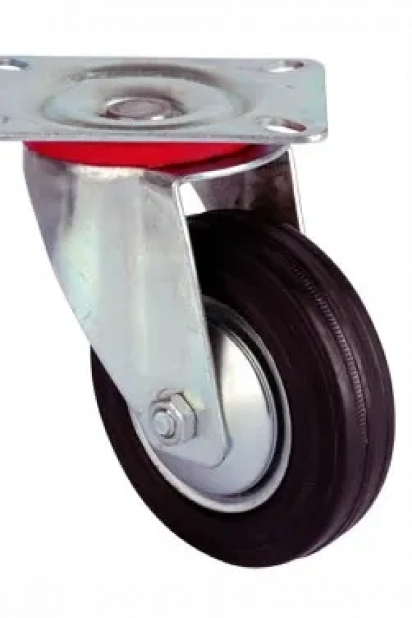 Servis Tekeri - Tablalı Siyah Döner - Çap 150 mm