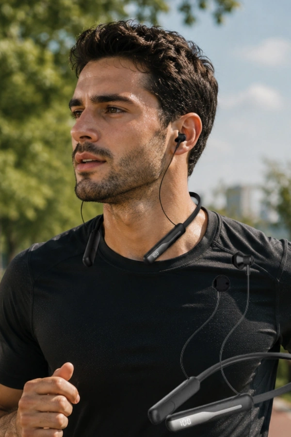 Ses Değiştirme Özellikli Boyun Askılı Bluetooth Spor Kulaklığı