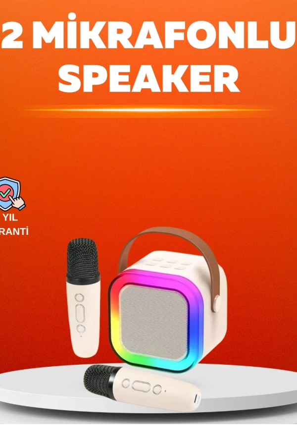 Ses Efektli Mikrofonlu Kablosuz Karaoke Sistemi