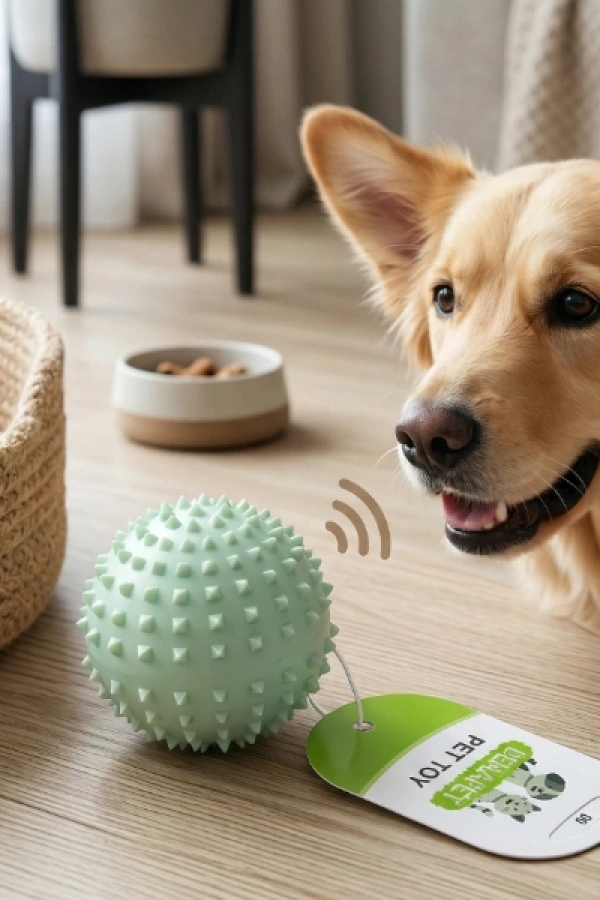 Sesli Dikenli Evcil Hayvan Oyuncak Topu