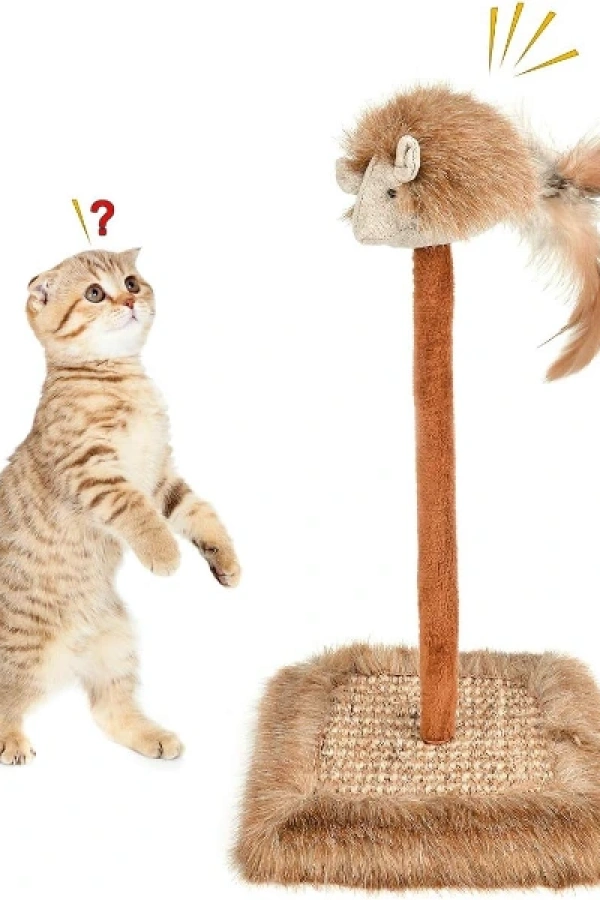 Sesli Oyuncaklı Kedi Tırmalama Tahtası