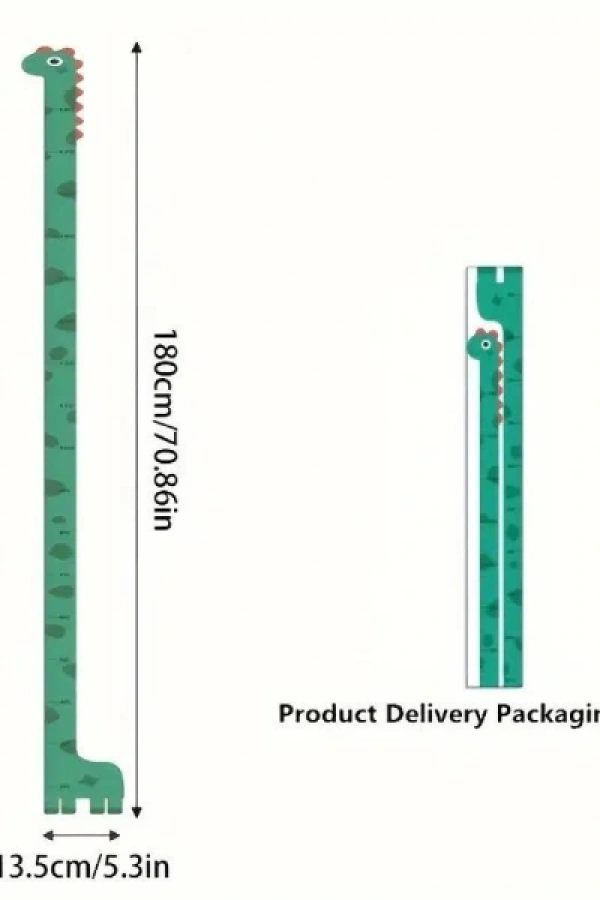 Sevimli Dinozor Boy Ölçüsü Sticker