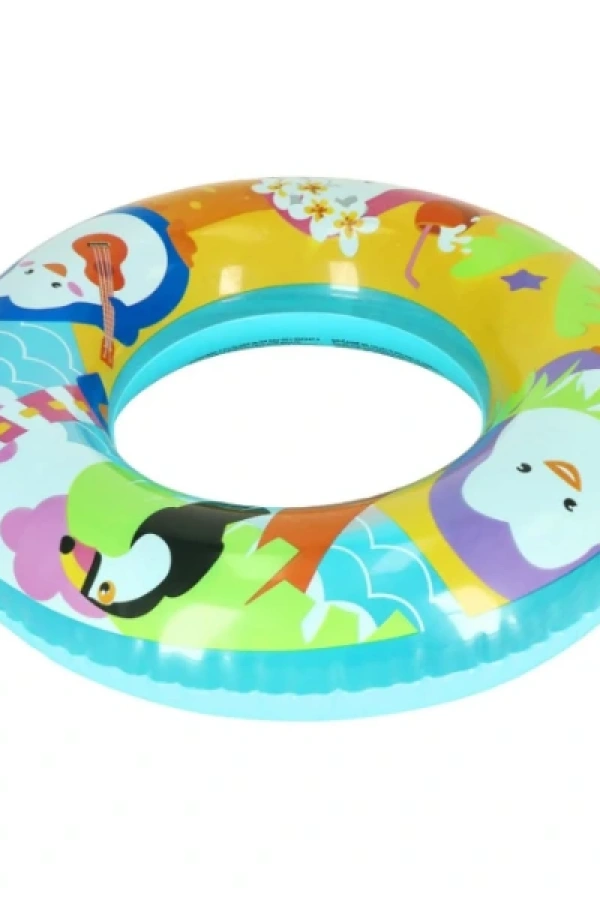 Sevimli Hayvanlar Desenli Çocuk Deniz Simidi (3-6 Yaş)