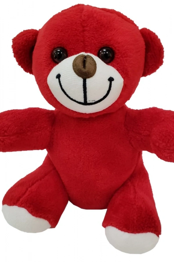 Sevimli Kırmızı Peluş Oyuncak Ayı