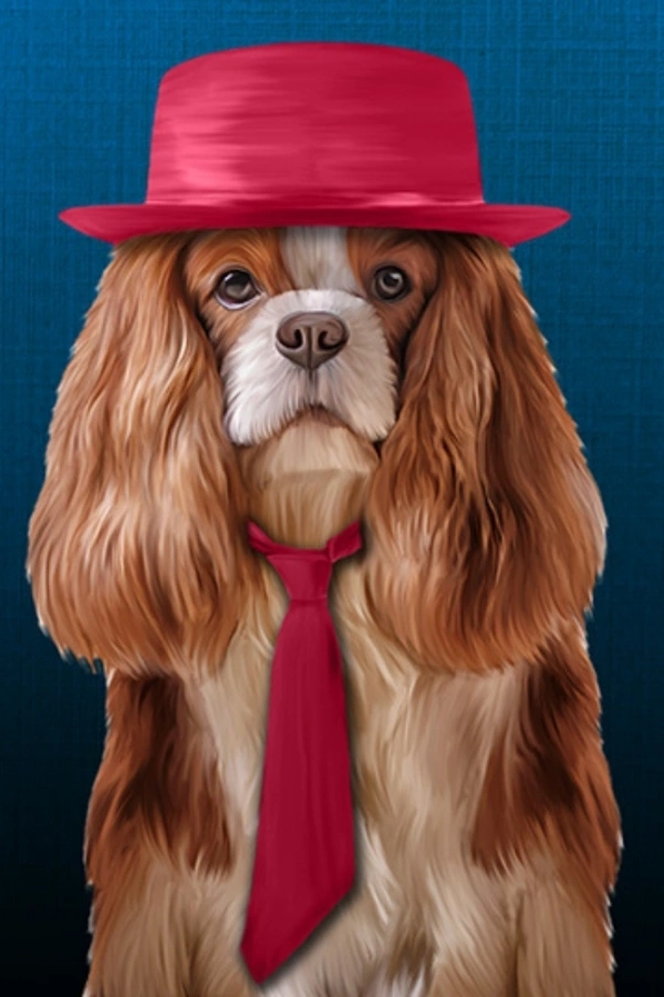 Sevimli Köpekler Kanvas Tablo 60 x 120