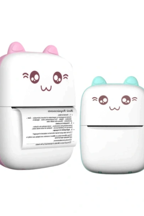 Sevimli Mini Taşınabilir Yazıcı Printer