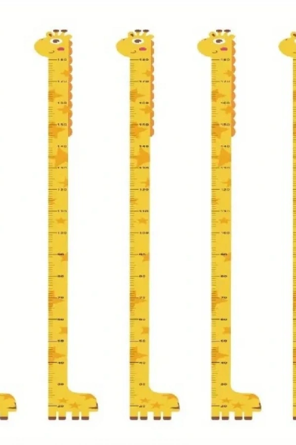 Sevimli Sarı Zürafa Boy Ölçüsü Sticker