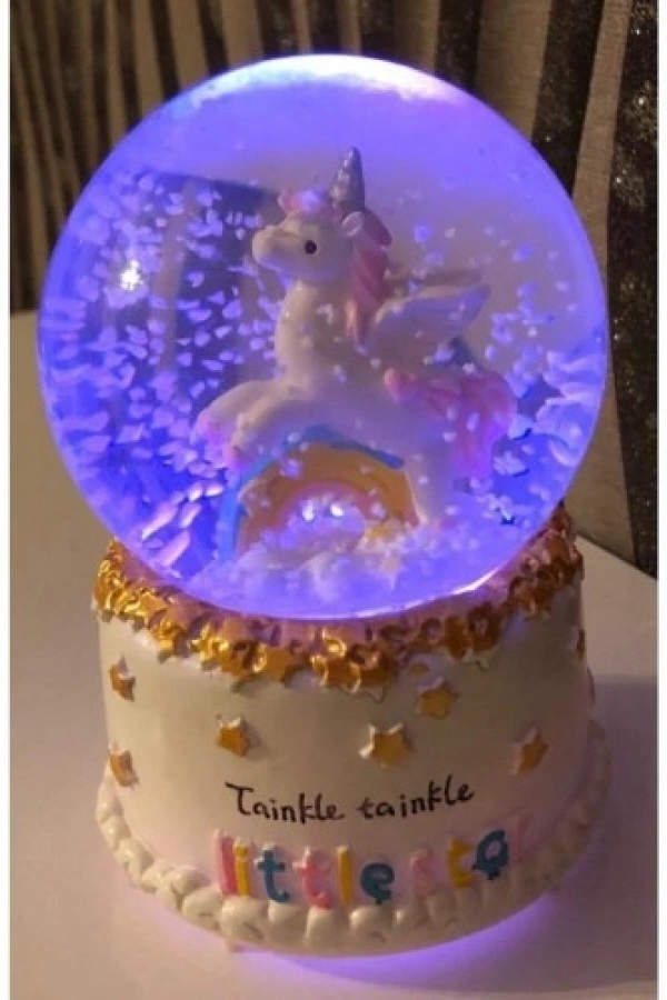 Sevimli Unicorn Kar Küresi