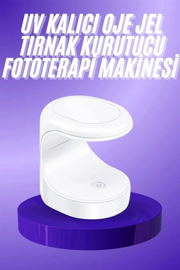 Seyehat Tipi Mini Oje Kurutucu Ultraviole Mor Işık Protez Tırnak Kurutucu