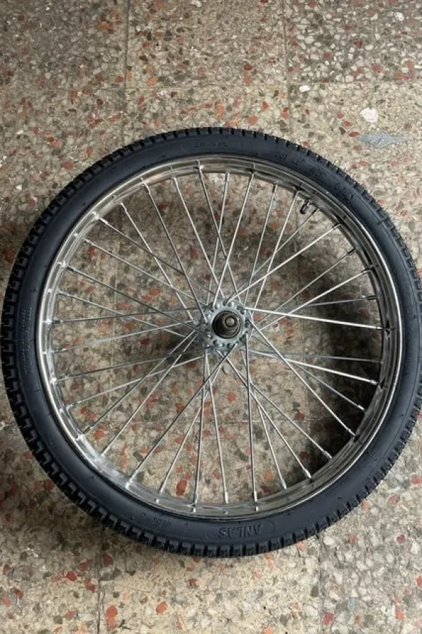 Seyyar Tezgah Araba Tekerleği 65 cm - Telli Jant (Jant Boyu:50 cm)