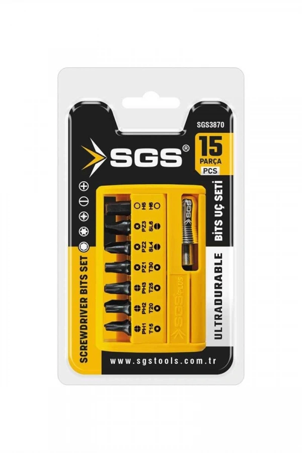 Sgs 3870 Bits Uç Seti 15 Parça