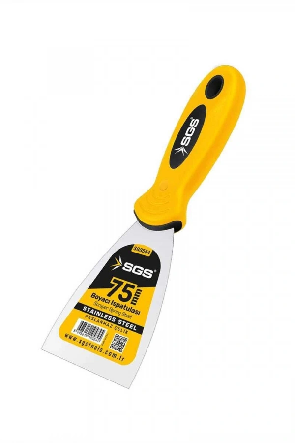 SGS 584 Spatula Paslanmaz Çelik 75 mm