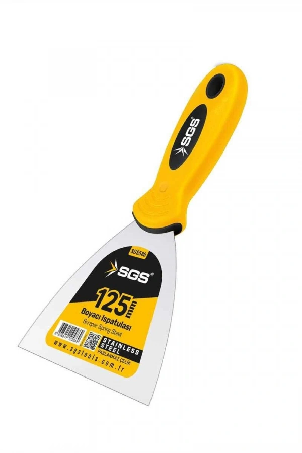 SGS 586 Spatula Paslanmaz Çelik 125 mm