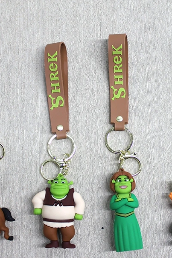 Shrek Karışık Karakterler Silikon Anahtarlık