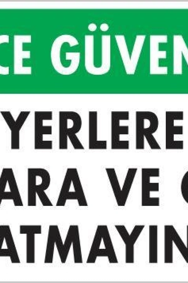 Sigara ve Çöp Atmayın Uyarı Levhası 25x35 KOD:1205