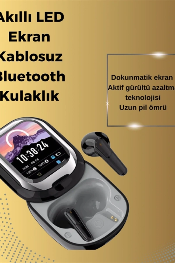 Şık, Akıllı ve Güçlü: LED Ekranlı Kablosuz Kulaklık Seti