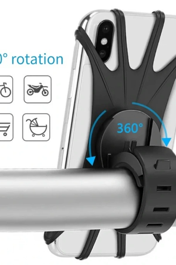 Silikon Esnek Bisiklet Telefon Tutucu