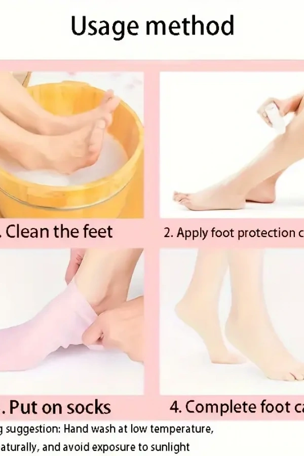 Silikon Jel Ayak Nemlendirici Çorap