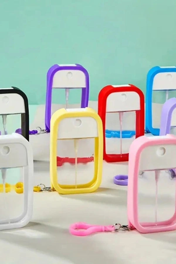 Silikon Kılıflı Anahtarlıklı Sprey Şişesi