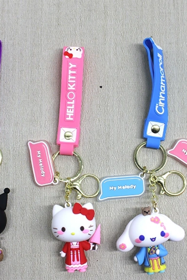 Silikon Kuromi, Hello Kitty, My Melody Anahtarlık