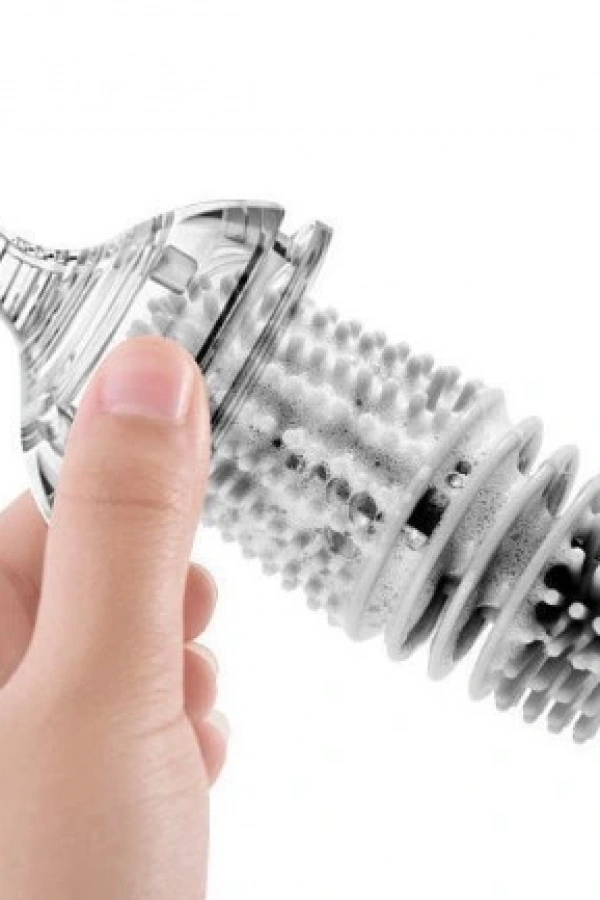 Silikon Uzun Saplı Kavanoz Yıkama Fırçası