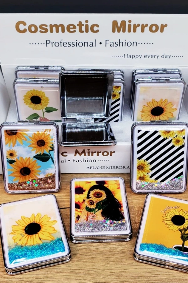 Simli Kapaklı Cep Aynası