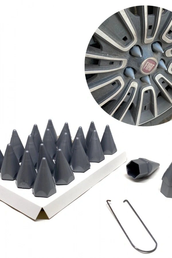 Sivri Mermi Bijon Kapağı Sökme Aparatlı Gri 17mm