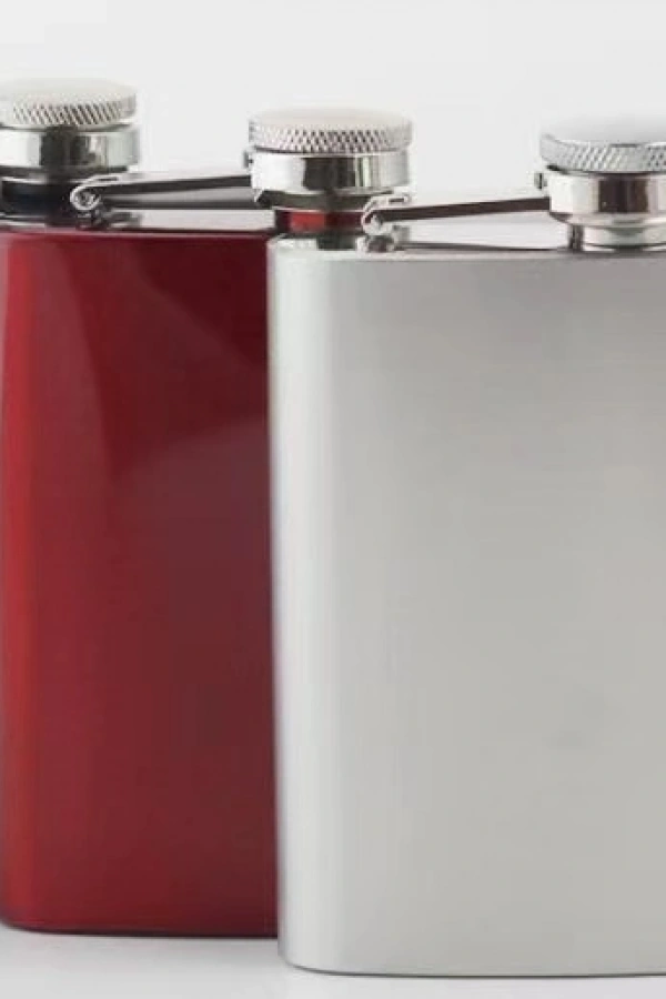 Siyah 6 oz Çelik Cep İçki Kanyak Matarası