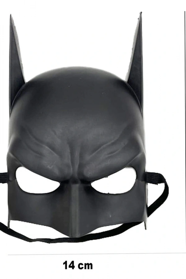 Siyah Çocuk Batman Maskesi Lastikli