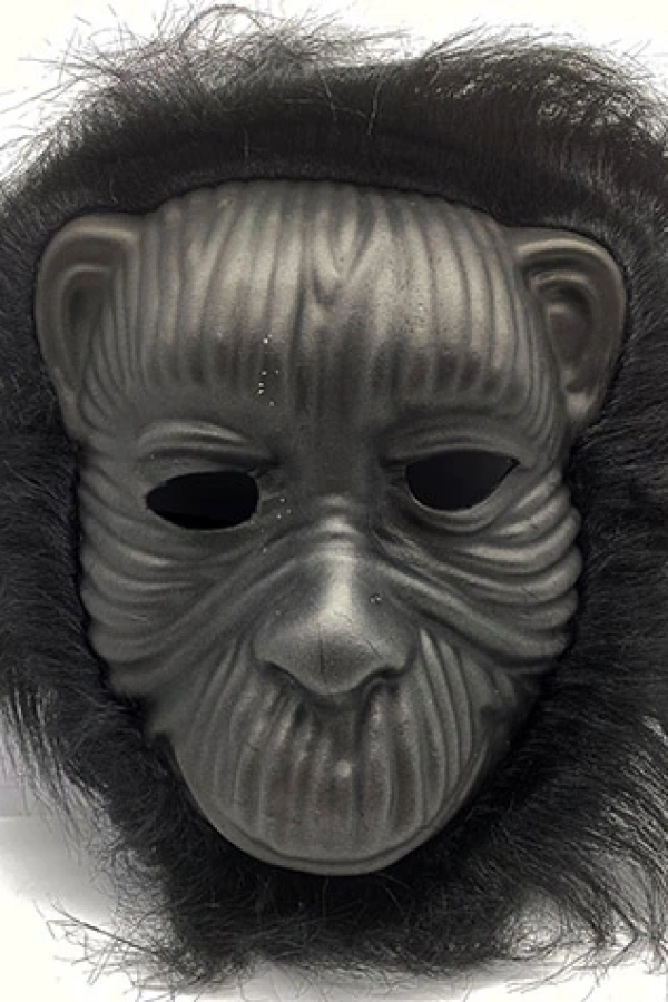 Siyah Eva Goril Maskesi Peluş Tüylü Orangutan Model