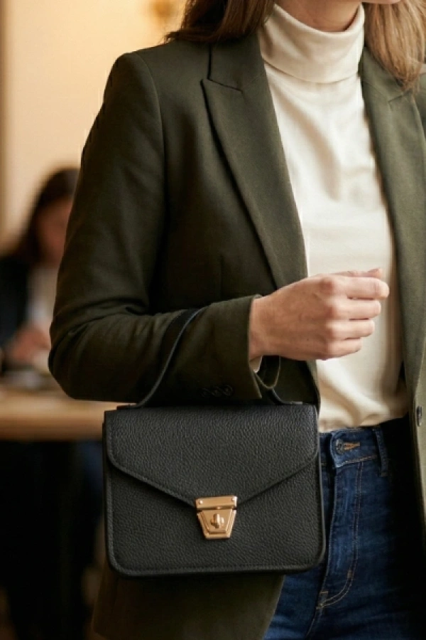 Siyah Kutu El Çantası