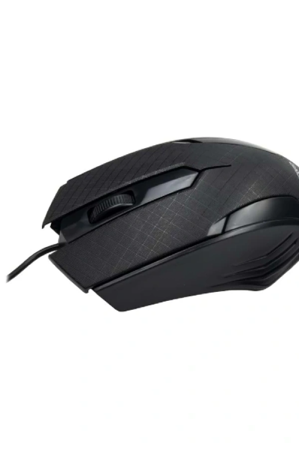 Siyah Mat Desenli USB Kablolu 3D Optik Mouse