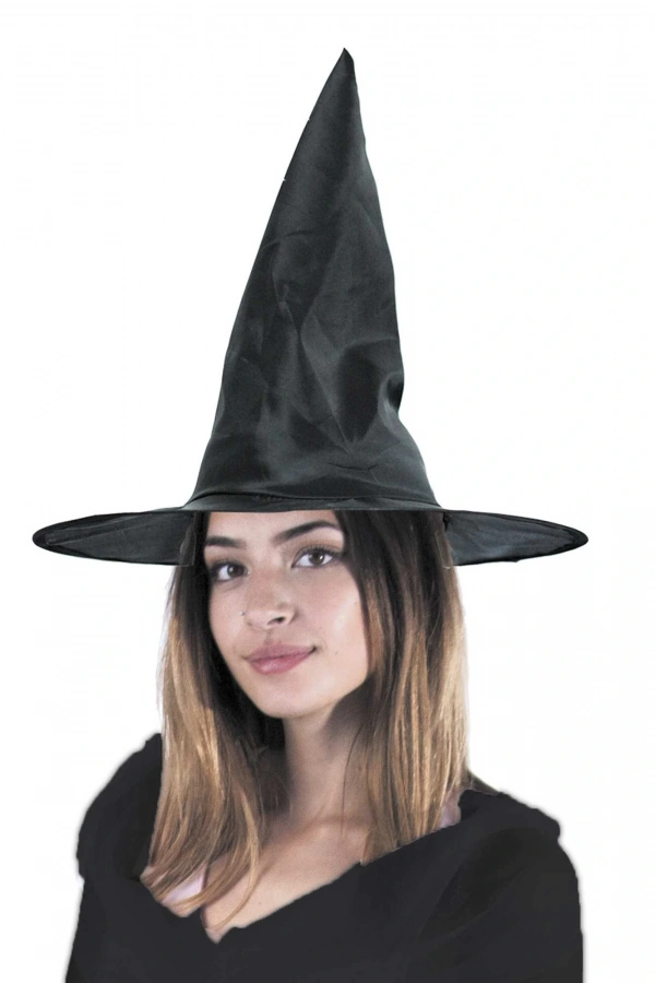 Siyah Renk Cadı Şapkası