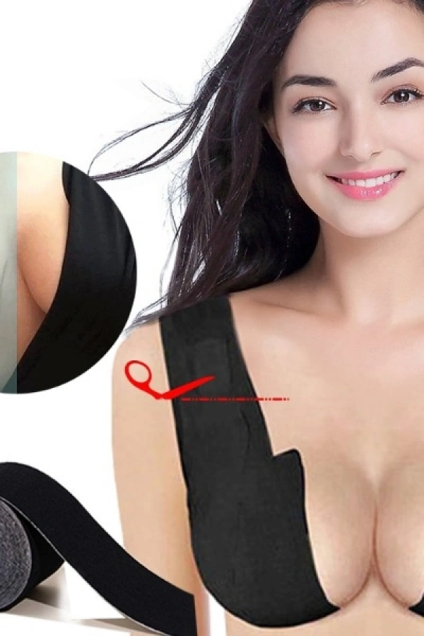 Siyah Renk Göğüs Dikleştirici Bant