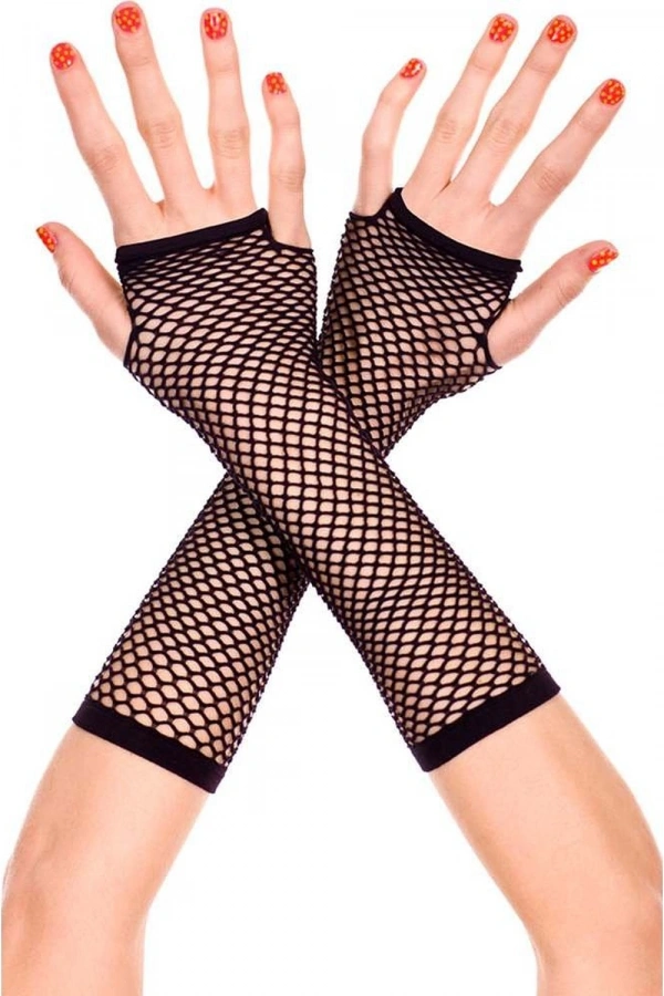 Siyah Renk Uzun File Eldiven