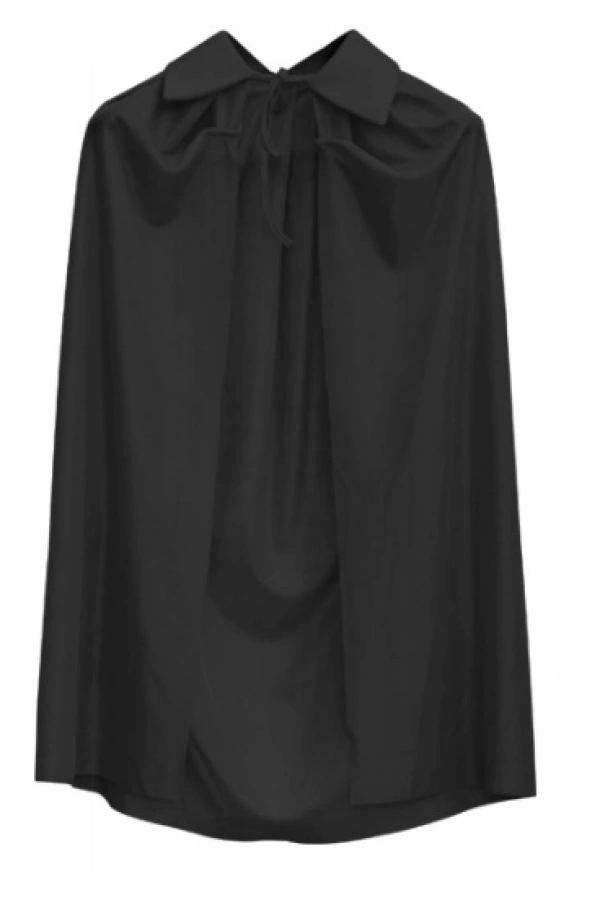 Siyah Renk Yakalı Çocuk Pelerini