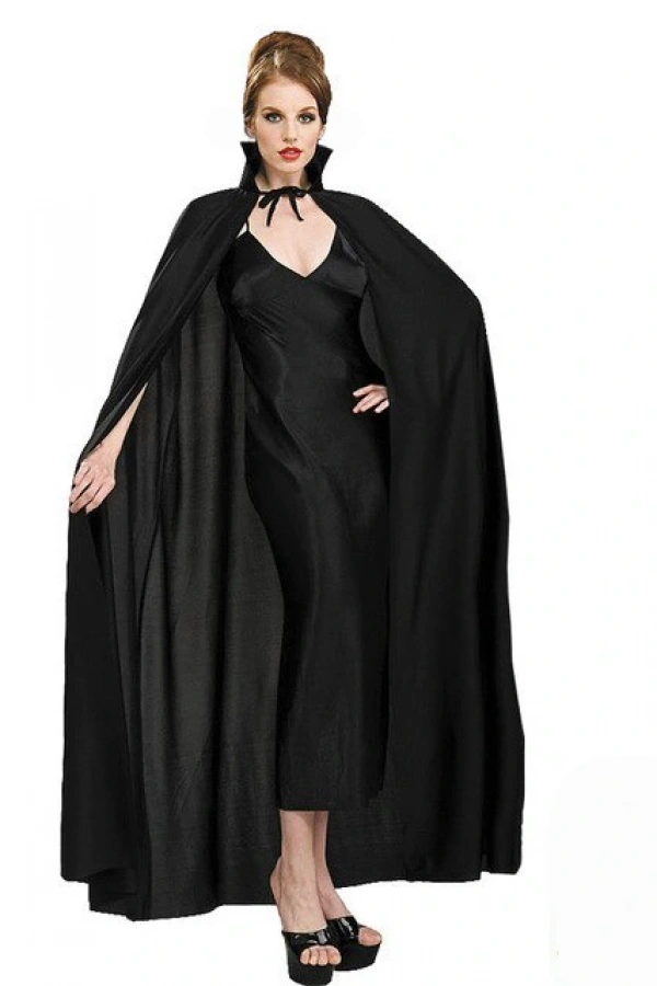 Siyah Yakalı Yetişkin Pelerin