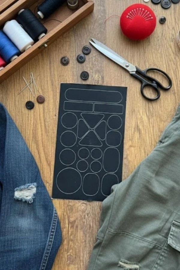 Siyah Yapışkanlı Yama Tamir Bantları