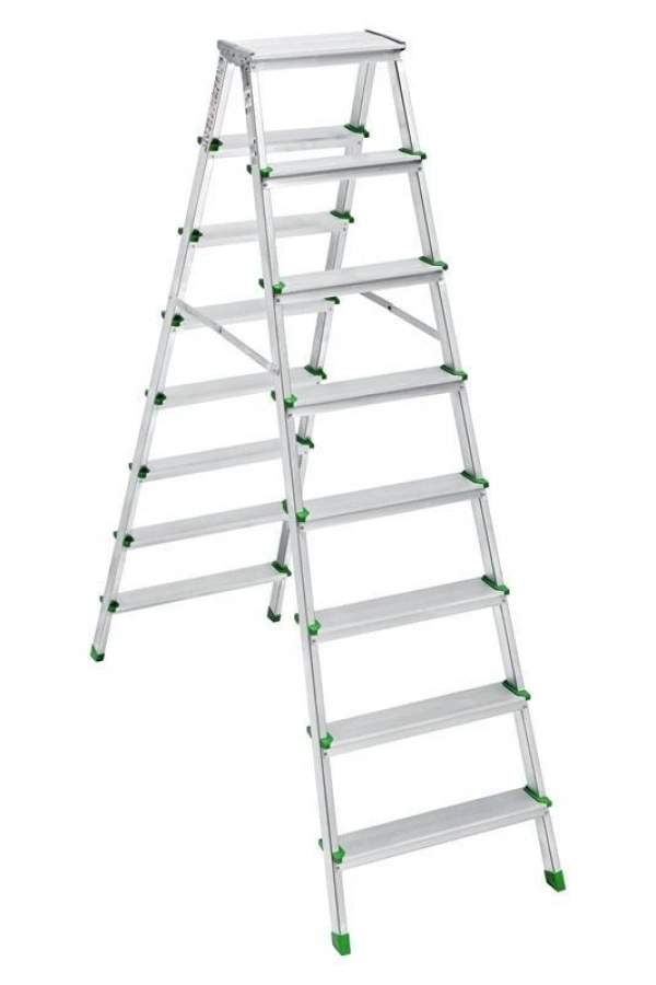 SM Saraylı 8+8 Çift Taraflı Alüminyum Merdiven