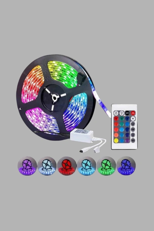 Smart Şerit LED Işık – Uzaktan Kumandalı, USB Girişli, Müzik Modlu