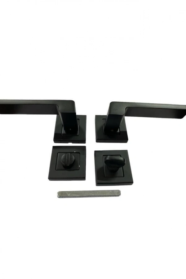 Sofuoğlu Rozet Anka Mat Siyah Wc Kapı Kolu